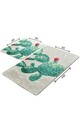 Set covorase de baie, L'essentiel Maison, Green Djt, Multicolor