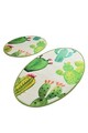 Set covorase de baie, L'essentiel Maison, Kaktüs Djt, Multicolor