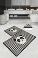 Set covorase de baie, L'essentiel Maison, Kareli Panda, Poliester, Multicolor