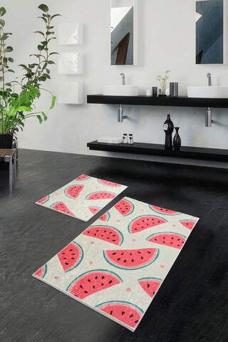 Set covorase de baie, L'essentiel Maison, Karpuz Djt, Multicolor