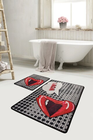 Set covorase de baie, L'essentiel Maison, Kiss, Multicolor