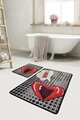 Set covorase de baie, L'essentiel Maison, Kiss, Multicolor