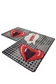 Set covorase de baie, L'essentiel Maison, Kiss, Multicolor