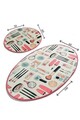 Set covorase de baie, L'essentiel Maison, Make Up Djt, Multicolor