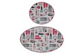 Set covorase de baie, L'essentiel Maison, Make Up Djt, Multicolor