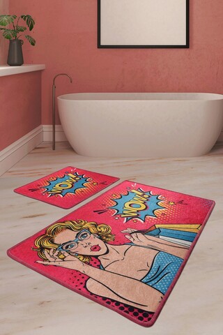 Set covorase de baie, L'essentiel Maison, Pop Art, Multicolor