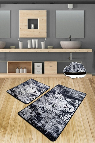 Set covorase de baie, L'essentiel Maison, Tıger, Poliester, Multicolor