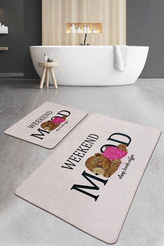 Set covorase de baie, L'essentiel Maison, Weekend Mood Djt, Poliester, Multicolor