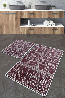 Rosu claret;Alb, 60x100 cm