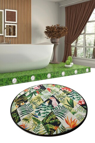 Covoras de baie, L'essentiel Maison, Patch Djt (100 cm), Multicolor
