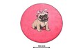 Covoras de baie, L'essentiel Maison, Pink Pug Djt (100 cm), Multicolor