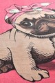 Covoras de baie, L'essentiel Maison, Pink Pug Djt (100 cm), Multicolor