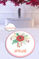 Covoras de baie, L'essentiel Maison, With Love (100 cm), Poliester, Multicolor