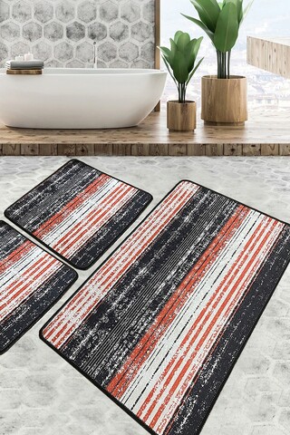 Set covorase de baie, L'essentiel Maison, Flang, Poliester, Multicolor
