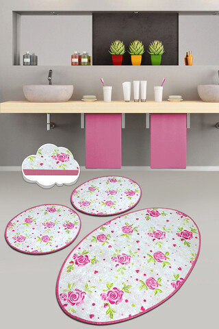 Set covorase de baie, L'essentiel Maison, Frezya, Poliester, Multicolor