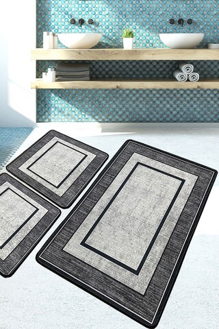 Set covorase de baie, L'essentiel Maison, Patra, Poliester, Multicolor