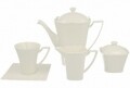 Serviciu pentru cafea 15 piese Ritz, Duo, portelan, alb