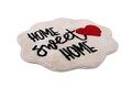 Covoras de baie, Chilai, Home Sweet Home, Acril, Alb