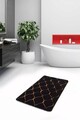 Covoras de baie, Chilai, Infinity, 70x120 cm, Acril, Negru