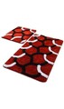 Set covorase de baie 2 piese, Chilai, Elegant, Acril, Multicolor