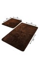 Set covorase de baie 2 piese, Chilai, Havai, Acril, Maro