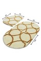 Set covorase de baie 2 piese, Chilai Home, Bonne, Acril, Multicolor