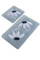 Set covorase de baie 2 piese, Chilai Home, Daisy, Acril, Multicolor