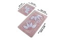 Set covorase de baie 2 piese, Chilai Home, Daisy, Acril, Multicolor