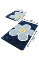 Set covorase de baie 2 piese, Chilai Home, Flower, Acril, Multicolor