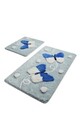 Set covorase de baie 2 piese, Chilai Home, Mari, Acril, Multicolor