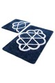 Set covorase de baie 2 piese, Chilai Home, Sofya, Acril, Multicolor