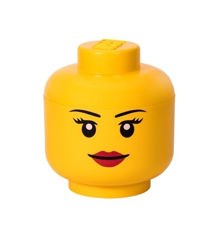 Girl L tárolódoboz, LEGO, 850 ml, polipropilén, sárga