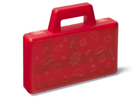 Cutie de depozitare To Go, LEGO, 4 x 16 x 19 cm, polipropilena, rosu