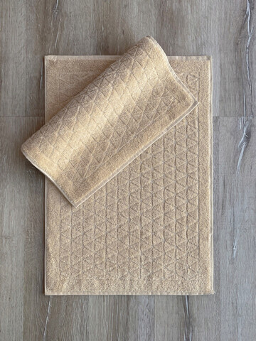 Set covorase de baie, L'essentiel Maison, Ucgen, Bumbac, Bej
