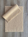 Set covorase de baie, L'essentiel Maison, Ucgen, Bumbac, Bej