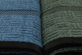Set prosoape de baie 4 piese, Cotton Box, JAKARLI HAVLU SETI ROAD ASORTI-2, Bumbac, Albastru / Albastru închis / Verde / Antracit