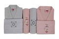 Set de baie Family, Cotton Box, Nakışlı Aile, Bumbac, Pulbere / Gri