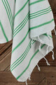 Set prosoape, L'essentiel Maison, Cizgili, Verde