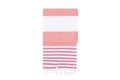 Prosop de plaja, L'essentiel Maison, Sultan, Fucsia/Alb