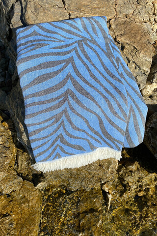 Prosop de plaja, L'essentiel Maison, Carnival, Albastru