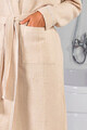 Halat de baie unisex, DC Home, Soho, 65% bumbac/35% poliester, Bej