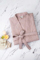 Halat de baie unisex, L'essentiel Maison, Kimono, Roz pudra