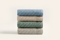 Set prosoape de baie 4 piese, Elliott, 1025A-047-1, Bumbac, Multicolor