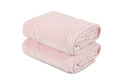 Set prosoape de maini 2 piese, Hobby, Estela, Microbumbac, Roz pudra