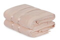 Set prosoape de maini 2 piese, Hobby, Dolce, Microbumbac, Roz somon