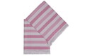 Set prosoape de plaja (2 bucăți), Hobby, Stripe, Bumbac, Roz/Alb
