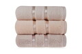 Set prosoape de baie 3 piese, Hobby, Dolce, Microbumbac, Galben deschis / Liliac deschis / Somon