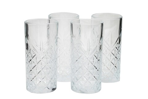 Set 4 pahare Mist, Pasabahce, 14.3 x 6.2 x 6.7 cm, sticla, transparent