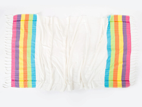 Prosop de plaja, Irya Home, Meltem, Bumbac, Alb / Galben / Roz / Violet / Portocaliu / Albastru / Verde