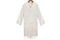 Halat de baie pentru femeie, Irya Home, Meltem, Bumbac, Maro/Alb